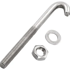 vidaXL Verankerde J-bout met moer en sluitring 25 sets M8x100 mm