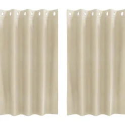 vidaXL Verduisterende gordijnen 2 pcs Crème 140 x 140 cm Fluweel