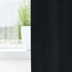 vidaXL Verduisterende gordijnen 2 pcs Zwart 140 x 140 cm Fluweel