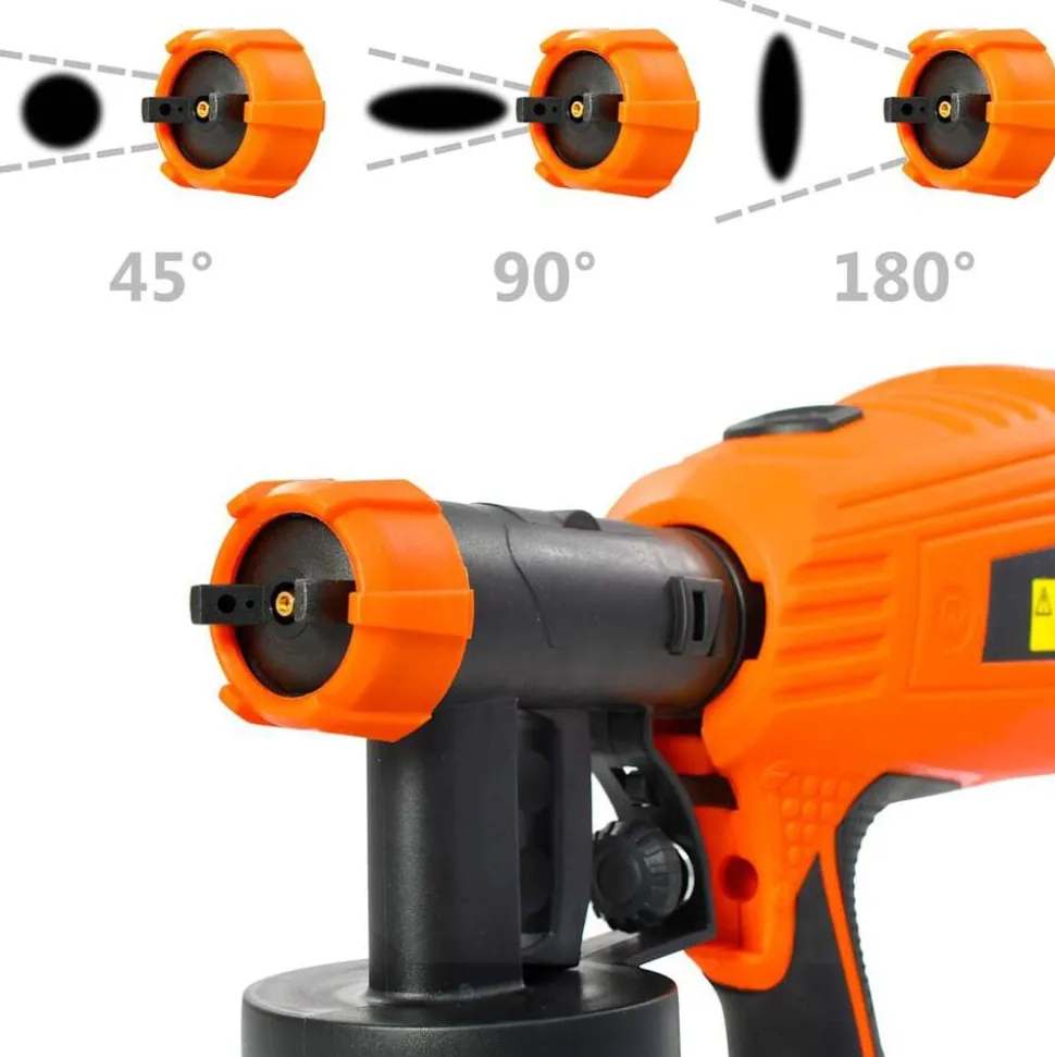 vidaXL Verfspuit elektrisch met 3 mondstukken 500 W 800 ml