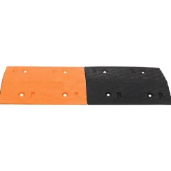 vidaXL Verkeersdrempel 97x32,5x4 rubber geel en zwart