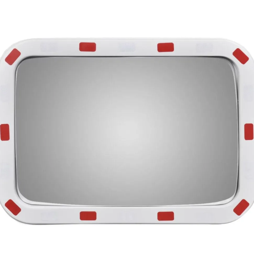 vidaXL Verkeersspiegel rechthoekig met reflectors 40x60 cm