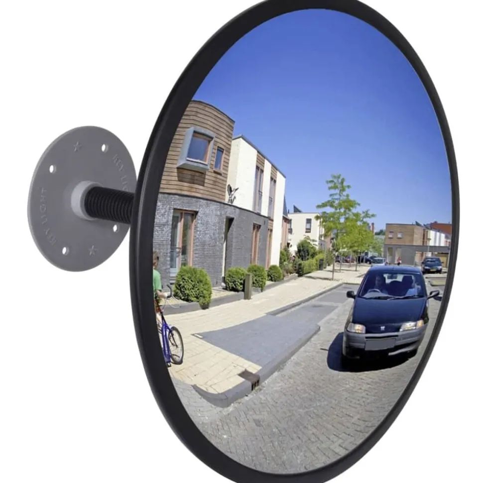 vidaXL Verkeersspiegel voor binnen 30 cm acryl zwart