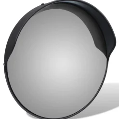 vidaXL Verkeersspiegel voor buiten 30 cm PC-kunststof zwart