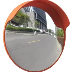 vidaXL Verkeersspiegel voor buiten 45 cm PC-kunststof oranje
