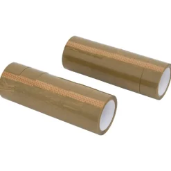 vidaXL Verpakkingstapes 12 st 48 mm x 66 m bruin