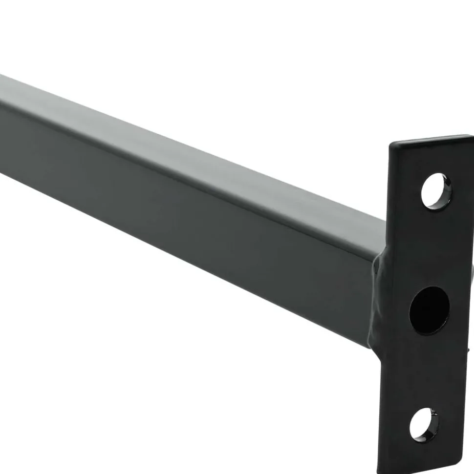 vidaXL Verstelbare raamveiligheidsbalk Zwart 710 -1200 mm Staal