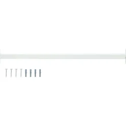 vidaXL Verstelbare raamveiligheidsbalk Wit 710 -1200 mm Staal