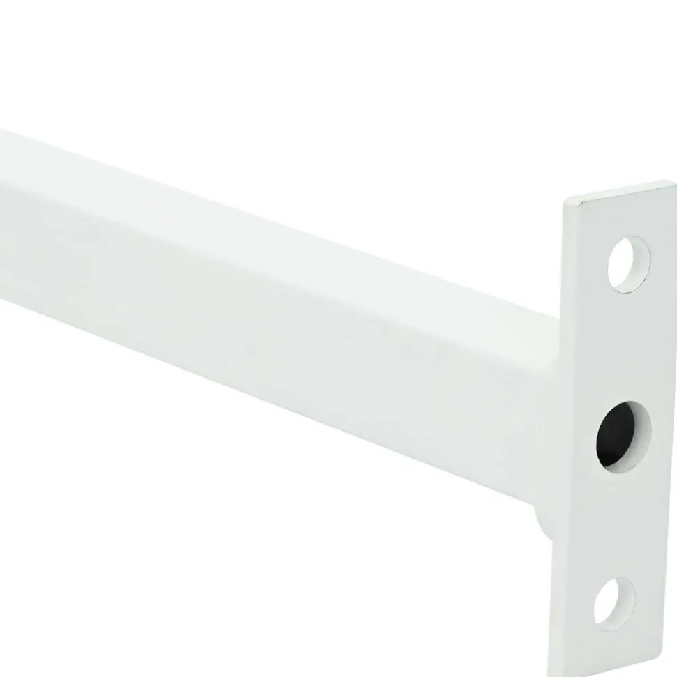 vidaXL Verstelbare raamveiligheidsbalk Wit 710 -1200 mm Staal