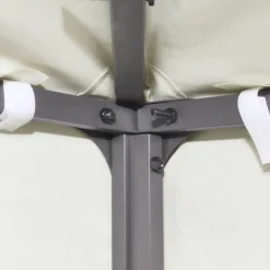 vidaXL Vervangend tentdoek prieel 310 g/m² 3x3 m crèmewit