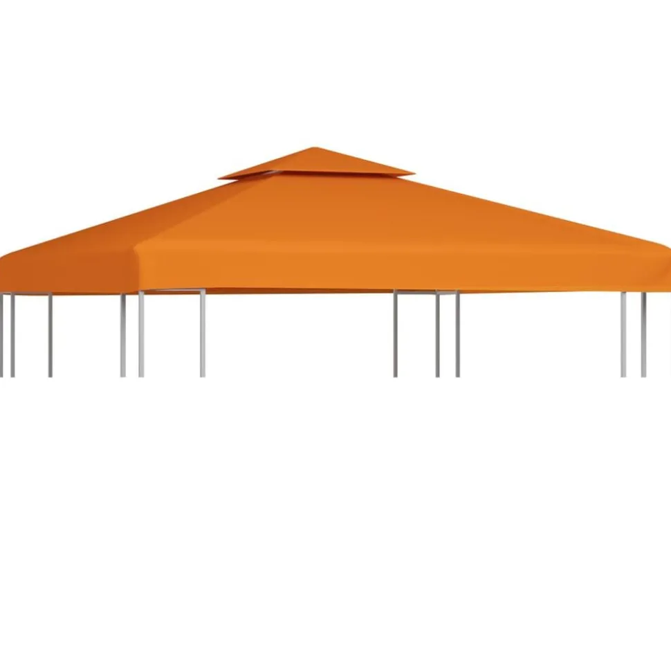 vidaXL Vervangend tentdoek prieel 310 g/m² 3x3 m oranje