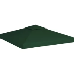 vidaXL Vervangend tentdoek prieel 310 g/m² 3x3 m groen