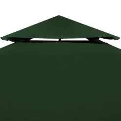 vidaXL Vervangend tentdoek prieel 310 g/m² 3x3 m groen