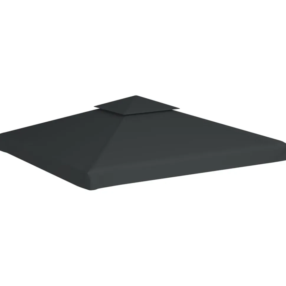 vidaXL Vervangend tentdoek prieel 310 g/m² 3x3 m donkergrijs