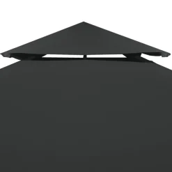 vidaXL Vervangend tentdoek prieel 310 g/m² 3x3 m donkergrijs