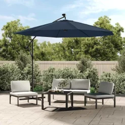 vidaXL Vervangingsdoek voor zweefparasol 300 cm blauw