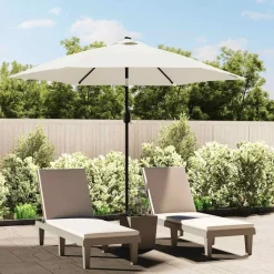 vidaXL Vervangingsdoek voor parasol 300 cm wit