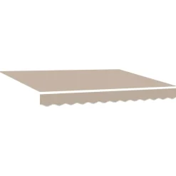 vidaXL Vervangingsdoek voor zonnescherm Beige 235 x 195 cm Polyester