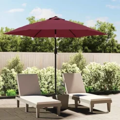 vidaXL Vervangingsdoek voor parasol 300 cm bordeauxrood