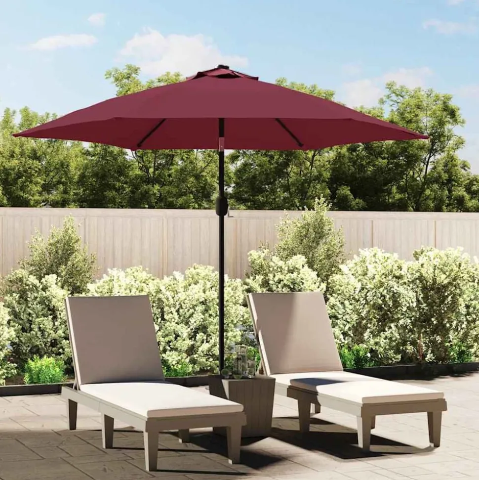 vidaXL Vervangingsdoek voor parasol 300 cm bordeauxrood