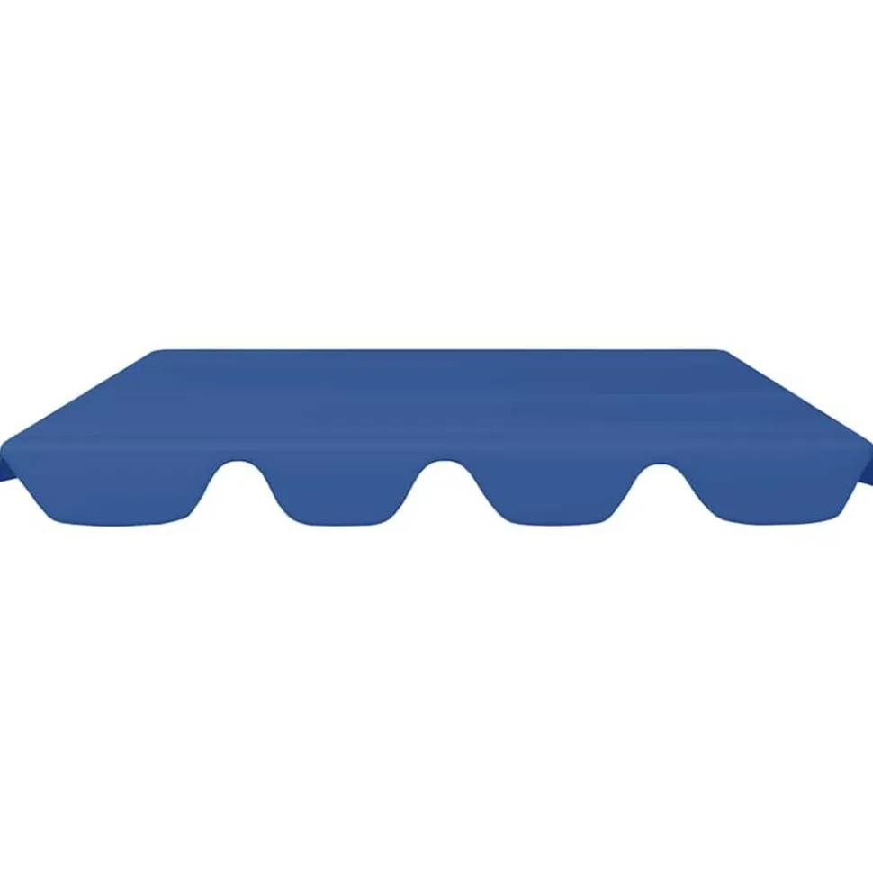 vidaXL Vervangingsluifel voor schommelbank 188/168x145/110 cm blauw