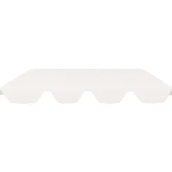 vidaXL Vervangingsluifel voor schommelbank 188/168x145/110 cm wit