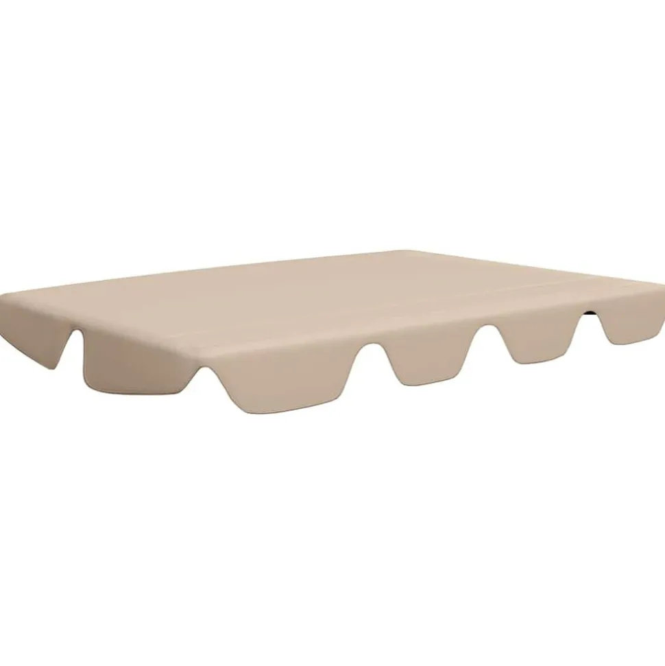 vidaXL Vervangingsluifel voor schommelbank 188/168x145/110 cm beige