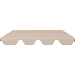 vidaXL Vervangingsluifel voor schommelbank 188/168x145/110 cm beige