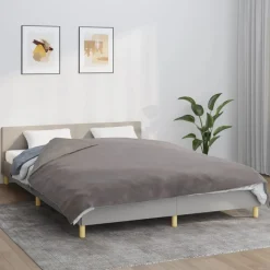 vidaXL Verzwaringsdeken met hoes 200x200 cm 13 kg stof grijs