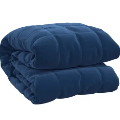 vidaXL Verzwaringsdeken 150x200 cm 7 kg stof blauw