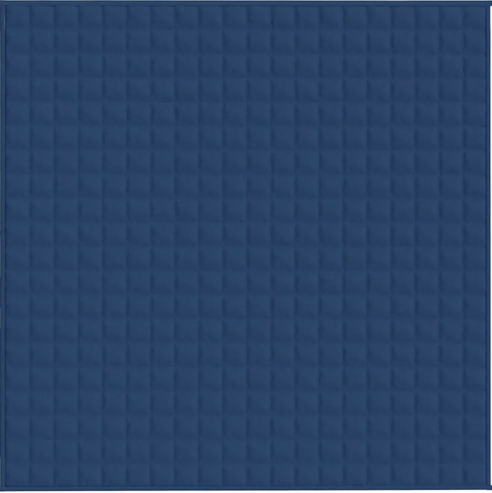 vidaXL Verzwaringsdeken 200x200 cm 13 kg stof blauw