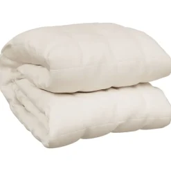 vidaXL Verzwaringsdeken 200x200 cm 13 kg stof lichtcrèmekleurig