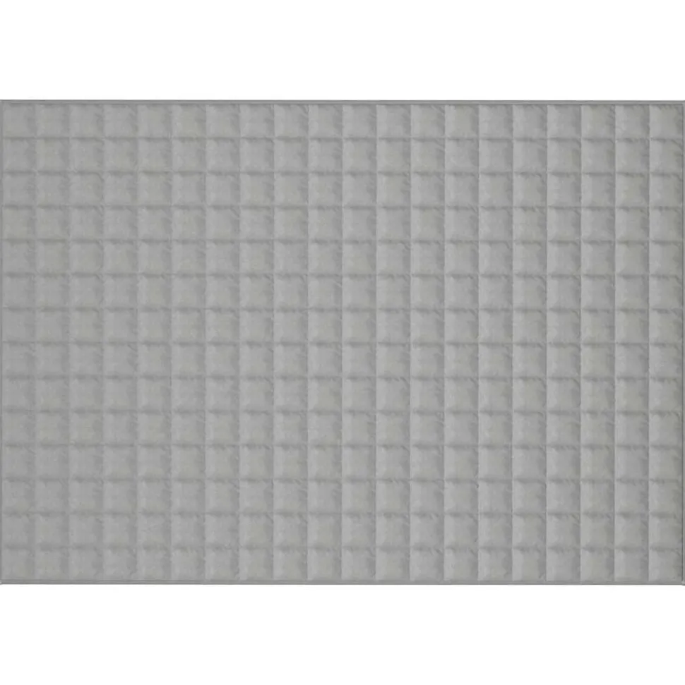 vidaXL Verzwaringsdeken 138x200 cm 10 kg stof grijs