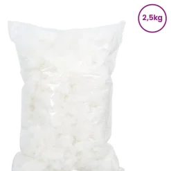 vidaXL Vezelvulling Wit 2,5 kg Polyester
