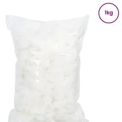 vidaXL Vezelvulling Wit 1 kg Polyester