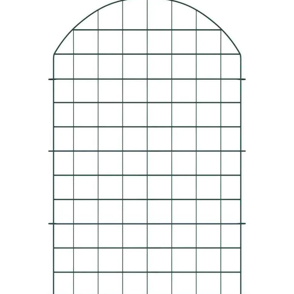 vidaXL Vijverhekken Set 8 pcs Groen 50 x 80 cm Staal