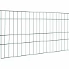 vidaXL Vijverhekken Set 5 pcs Groen 100 x 50 cm Staal