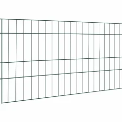vidaXL Vijverhekken Set 5 pcs Groen 100 x 50 cm Staal