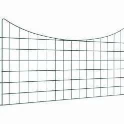 vidaXL Vijverhekken Set 5 pcs Groen 100 x 50 cm Staal
