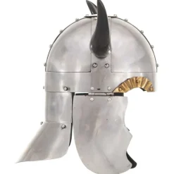 vidaXL Vikinghelm fantasie LARP staal zilverkleurig