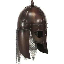 vidaXL Vikinghelm replica LARP staal koperkleurig