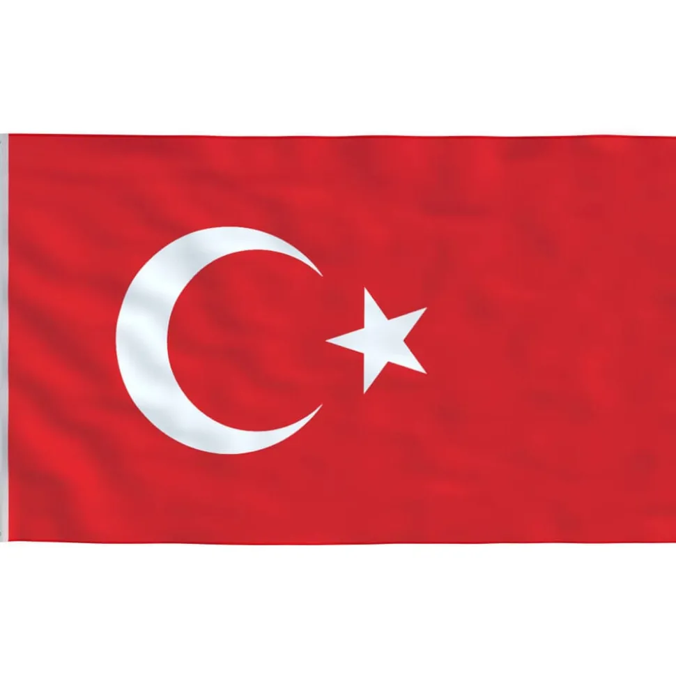 vidaXL Vlag Turkije 90x150 cm