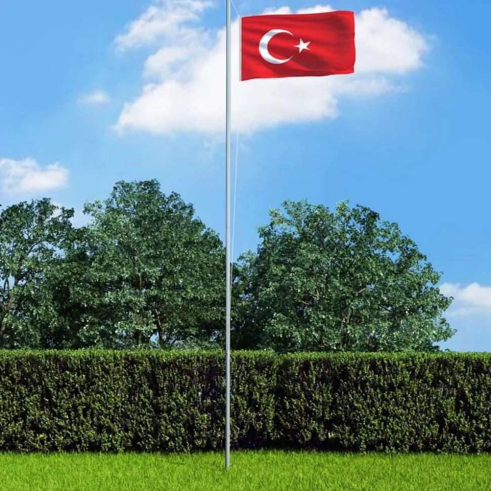vidaXL Vlag Turkije 90x150 cm
