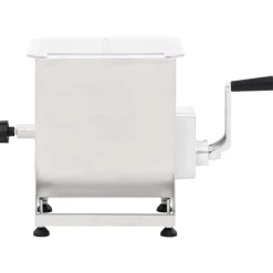 vidaXL Vleesmixer met bak roestvrij staal zilverkleurig
