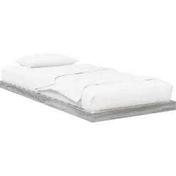 vidaXL Vloer bedframe Sonoma 75 x 190 cm Bewerkt hout