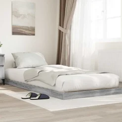 vidaXL Vloer bedframe Sonoma 75 x 190 cm Bewerkt hout