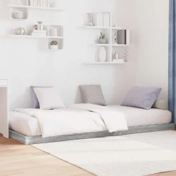 vidaXL Vloer bedframe Sonoma 75 x 190 cm Bewerkt hout