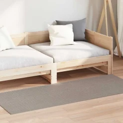 vidaXL Vloerkleden Rechthoekig LUGO Taupe 80 x 150 cm Polyester