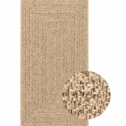 vidaXL Vloerkleed ZIZUR binnen en buiten 80x150 cm jute look