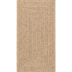 vidaXL Vloerkleed ZIZUR binnen en buiten 80x150 cm jute look